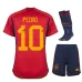 Camisa infantil de casa de España 2023/24 de Pedri - Roja