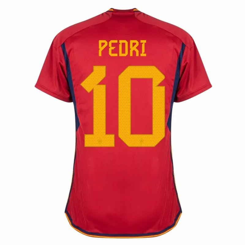 Camisa infantil de casa de España 2023/24 de Pedri - Roja