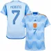 Morata. Spain's 2022 FIFA World Cup Away Jersey - Blue