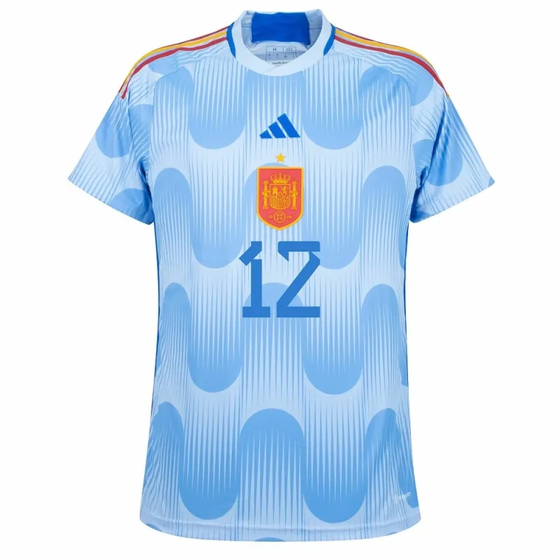 Ansu Fati. Spain's 2022 FIFA World Cup Away Jersey - Blue