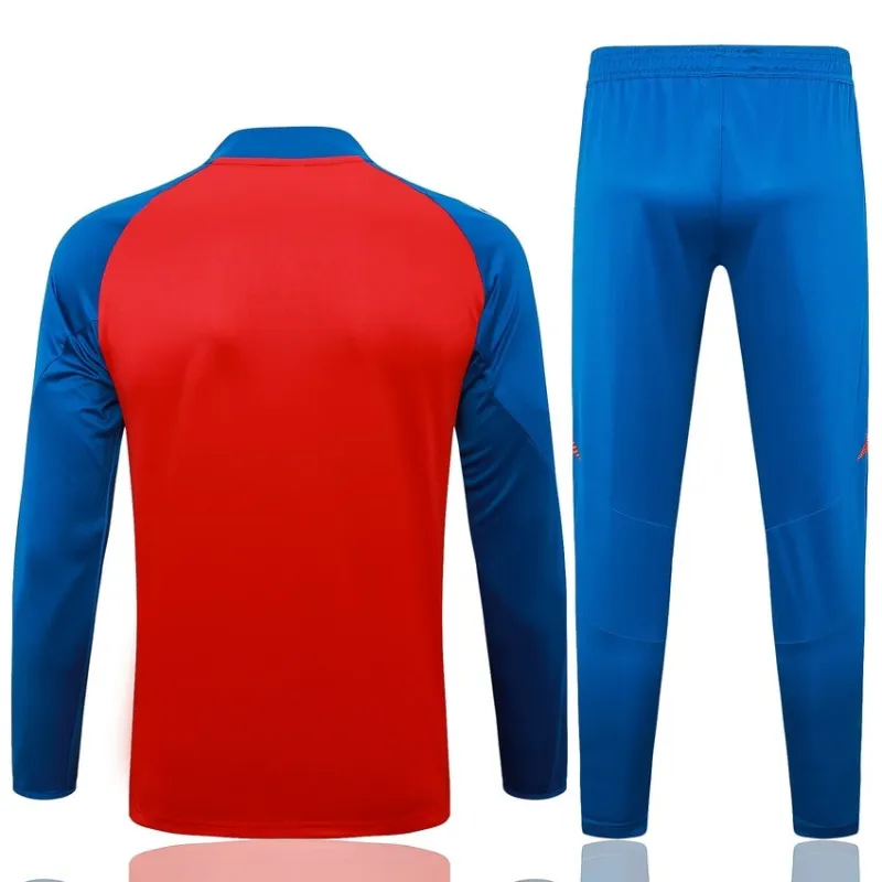 Spain's 2024/25 long-sleeved sportswear + trousers - red