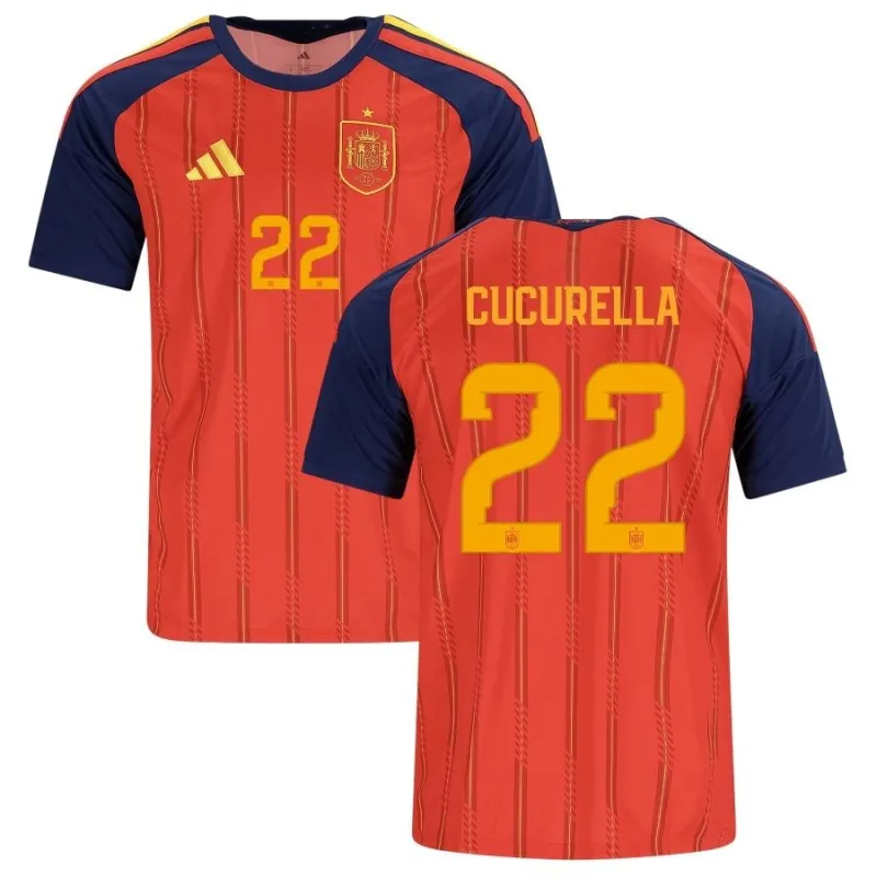 Spanien CUCURELLA 2026/27 Heimtrikot - Rot