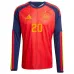 Spanien PEDRI 2026/27 Heimtrikot mit langen Ärmeln - Rot