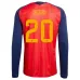 Spanien PEDRI 2026/27 Heimtrikot mit langen Ärmeln - Rot