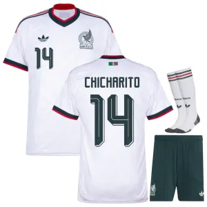 Mexico CHICHARITO 2026/27 Away Kids Kit White
