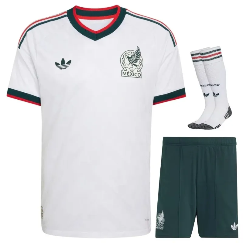 Messico 2026/27 set maglia trasferta bambino bianca