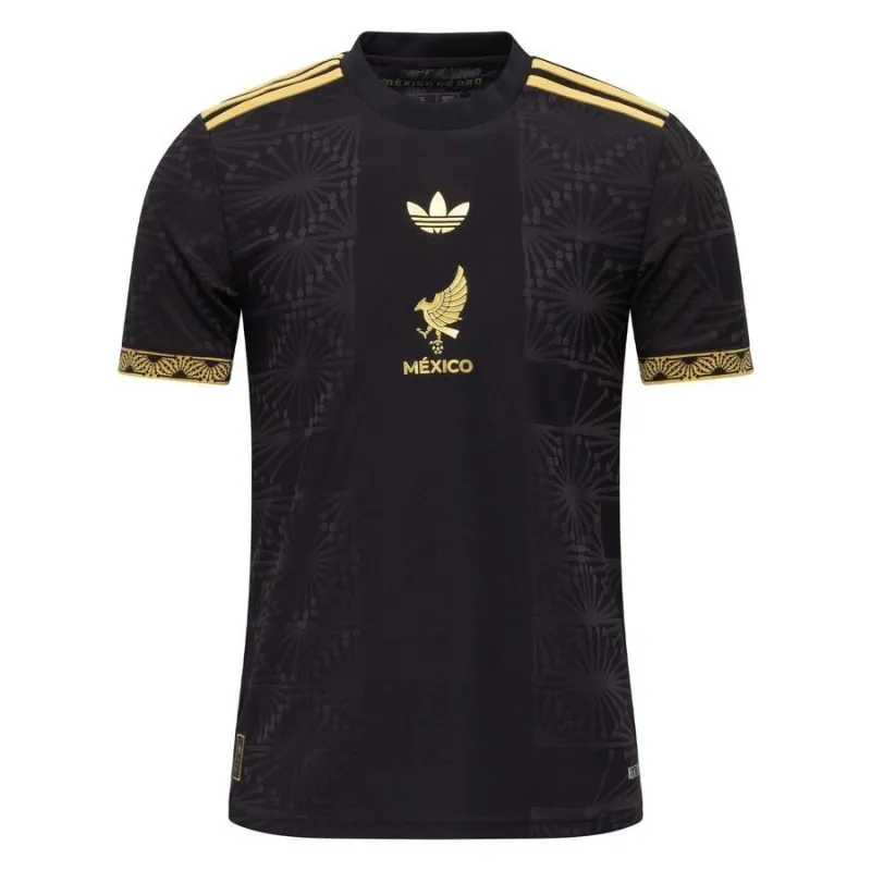 México Copa Oro Local Camiseta de Aficionado - Negro