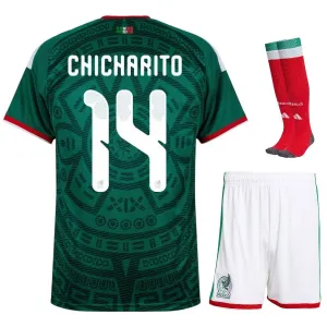 Mexico CHICHARITO 2026/27 Home Kids Kit Green