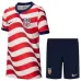 USA 2026/27 Kit Bambino Casa Rosso Bianco
