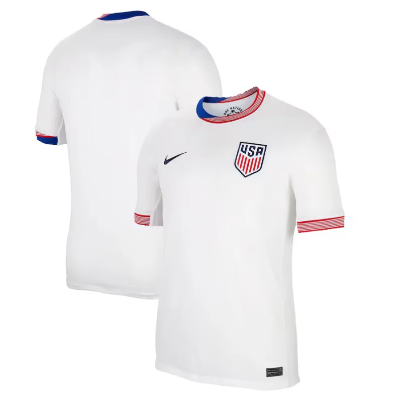 The US team's 2024/25 children's home jersey, white