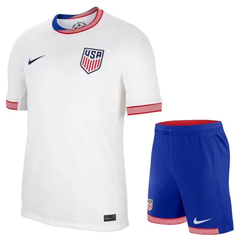 The US team's 2024/25 children's home jersey set, white