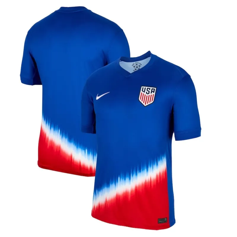 The US team's 2024/25 children's away jersey, blue