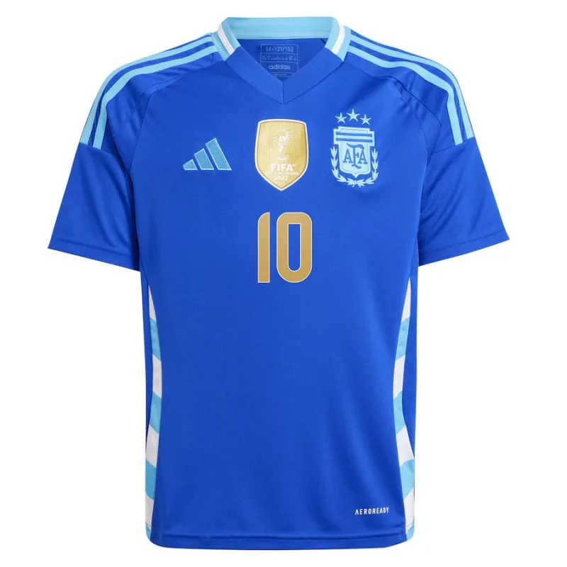 Messi, Argentina 2024/25 Away Kids' Jersey (Blue)