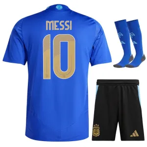 Messi, Argentina 2024/25 Away Kids' Jersey (Blue)