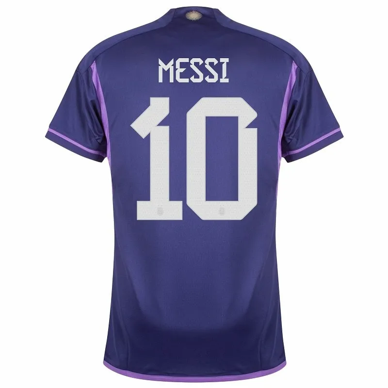 Messi, Argentina 2022/23 3-Star Away Jersey (Purple)