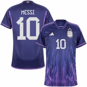 Messi, Argentina 2022/23 3-Star Away Jersey (Purple)