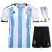Argentinien 2022/23 3 Sterne Heim Kinder Trikotset - Himmelblau