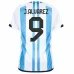 J. ALVAREZ, Argentina 2022 World Cup Home Jersey (Sky Blue)