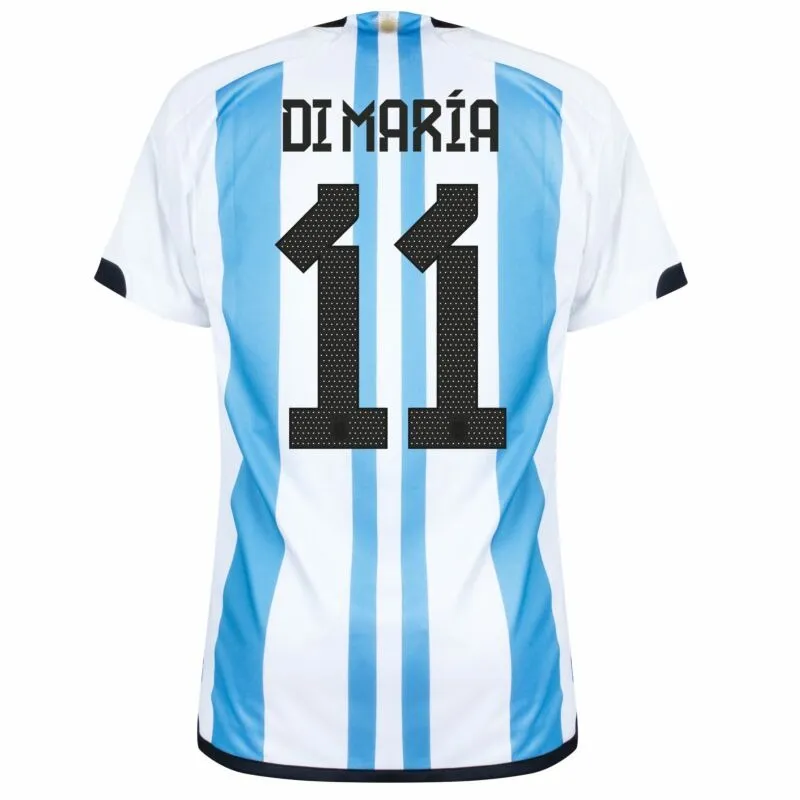 Di Maria, Maillot domicile de l'Argentine pour la Coupe du monde 2022 (Bleu ciel)