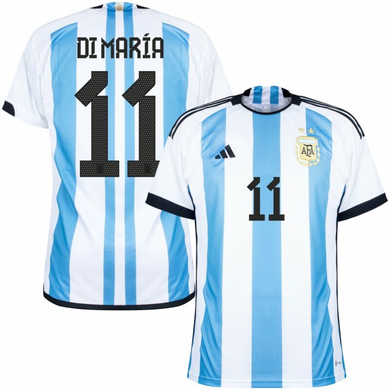 Di Maria, Maillot domicile de l'Argentine pour la Coupe du monde 2022 (Bleu ciel)