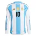 Messi Argentine 2024/25 Maillot Domicile Manches Longues Réplique - Bleu Clair