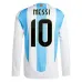 Messi Argentine 2024/25 Maillot Domicile Manches Longues Réplique - Bleu Clair