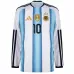 Argentinien MESSI 2026/27 Heimtrikot mit langen Ärmeln - Blau/Weiß
