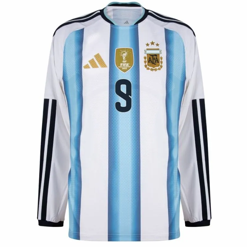 Argentina J.ALVAREZ 2026/27 Camiseta local de manga larga - Azul/Blanca