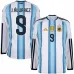 Argentina J.ALVAREZ 2026/27 Camiseta local de manga larga - Azul/Blanca