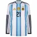 Argentine MASTANTUONO 2026/27 Maillot domicile à manches longues - Bleu/Blanc