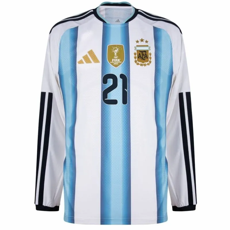 Argentine MASTANTUONO 2026/27 Maillot domicile à manches longues - Bleu/Blanc