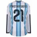 Argentine MASTANTUONO 2026/27 Maillot domicile à manches longues - Bleu/Blanc