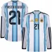 Argentine MASTANTUONO 2026/27 Maillot domicile à manches longues - Bleu/Blanc