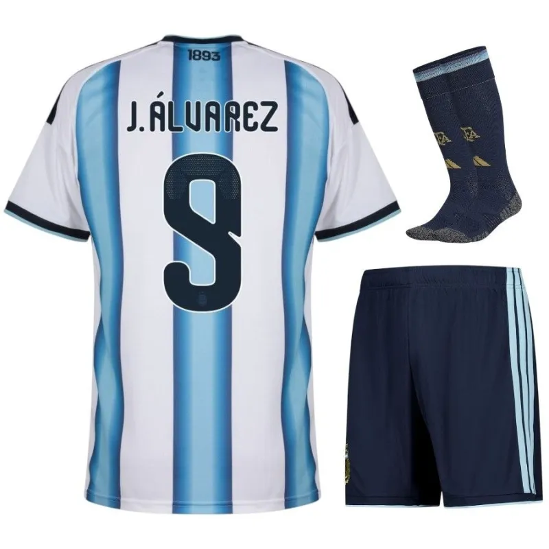 Argentinien J.ALVAREZ 2026/27 Heimkit Kinder - Blau/Weiß