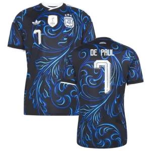 Argentina DE PAUL 2026/27 Away Jersey Blue