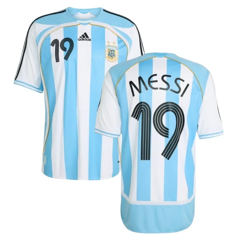 Argentina MESSI 2006 Retro Home Jersey Blue White