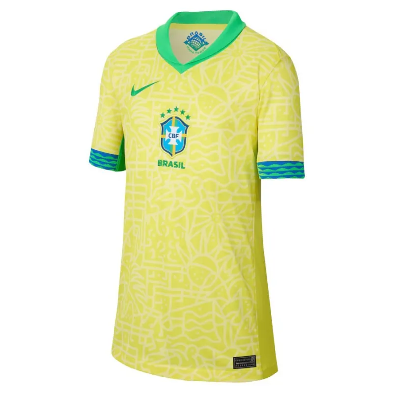 Brazil 2024/25 Home Jersey Set - Kids Fan Version (Yellow)