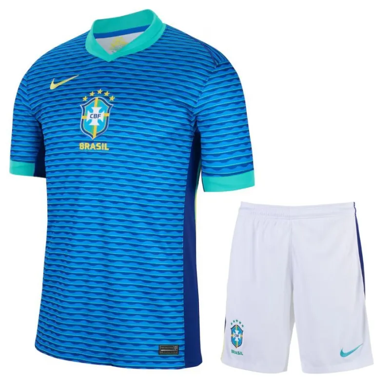 Jeu de maillot de supporter pour enfants du Brésil 2024/25 (Bleu)