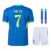 VINI JR Brésil 2024-25 Extérieur Enfant Complet Supporter - Bleu