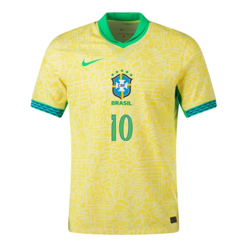 Pelé, Camiseta de casa del Brasil 2024/25, edición de hinchas, Amarillo