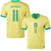 Raphinha, Maillot d'entraînement du Brésil 2024/25, Version pour les supporters, Jaune
