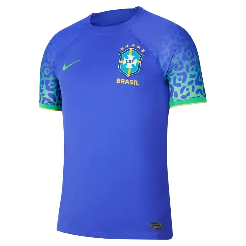 Maglia del giocatore della squadra del Brasile per la Coppa del mondo 2022 (Maglia fuori casa, Blu)