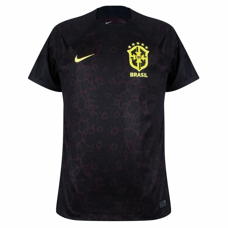 Brazil 2022 World Cup Home Goalkeeper Fan Jersey (Black)