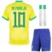 2022 World Cup Brazil Home Kids Jersey of Neymar Jr (Yellow)