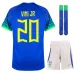 Vini Jr, Brazil 2022 World Cup Children's Away Fan Jersey (Blue)