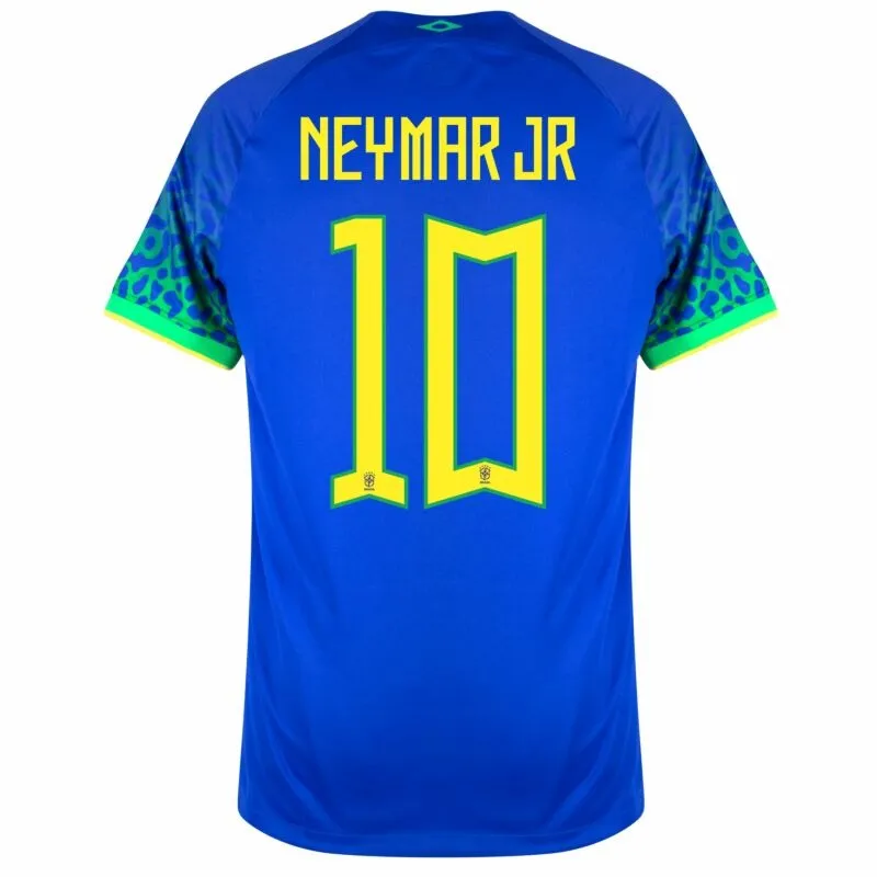 Neymar JR, Brazil 2022 FIFA World Cup Away Fan Jersey (Blue)