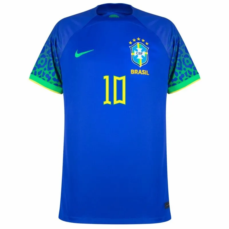 Maillot extérieur Neymar Jr Brésil Coupe du Monde 2022 - Bleu
