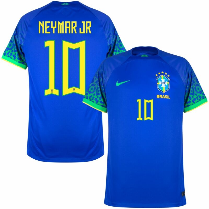 Maillot extérieur Neymar Jr Brésil Coupe du Monde 2022 - Bleu