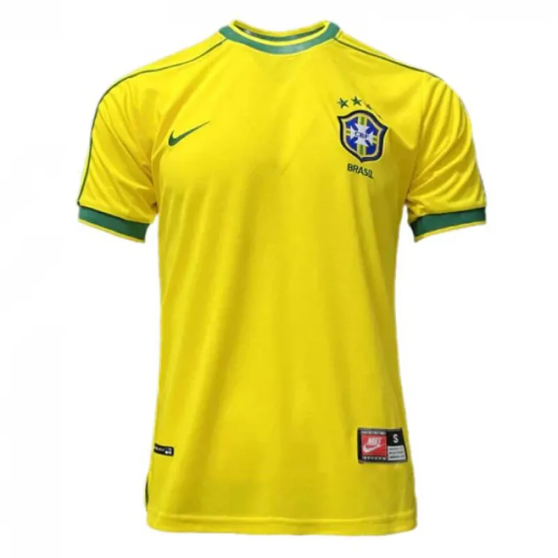 Brésil 1998 Maillot de domicile (Jaune)