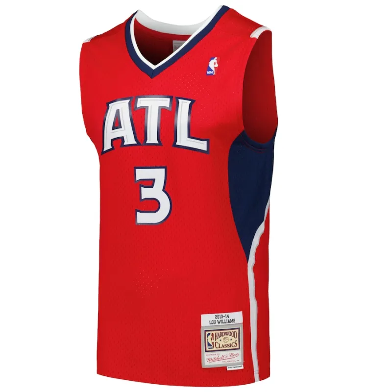 Maillot Lou Williams Atlanta Hawks Mitchell & Ness 2013/14 Vintage
